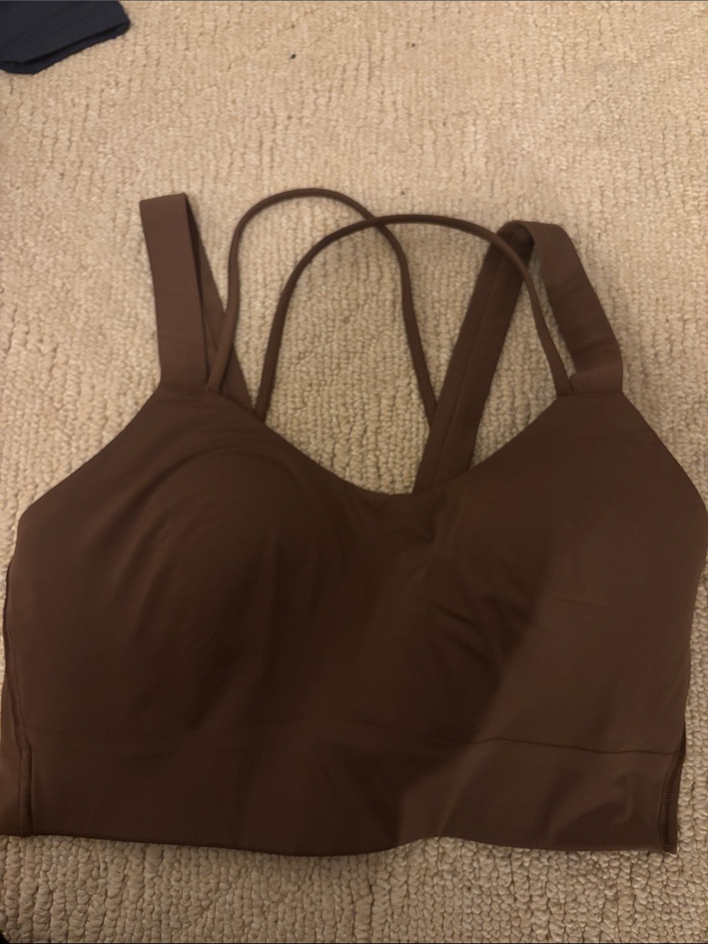 Lululemon Seamless Brown Bralette sports bra